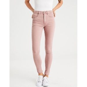 NWOT American Eagle Hi-Rise Jegging in Blush- Sz 8